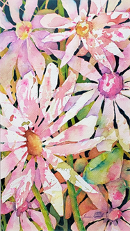 Blowing Watercolor Flowers and Negative Painting Workshop with Lorraine Rimmelin | Saturday 3/16 10am-2pm| Spring 2024