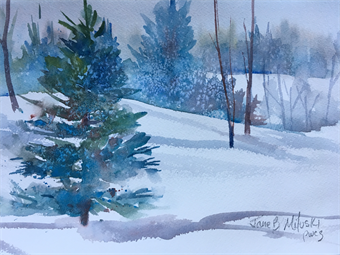 Remember the Snow?...Winter Effects in Watercolor