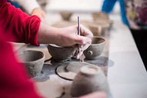 Ages 8-10 Hand-building Workshop: Tea Cup & Saucer (2/6, 3:30-5PM)