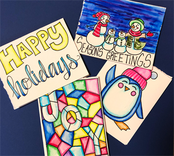 Giftmaking - Shrinkies and Cards 5+