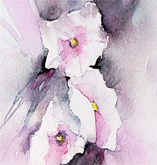Painting Watercolor Flowers Workshop with Lorraine Rimmelin | Tuesday 8/22  9:30 am - 12:30 pm | Summer 2023