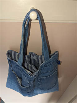 Upcycled Denim Tote Bag