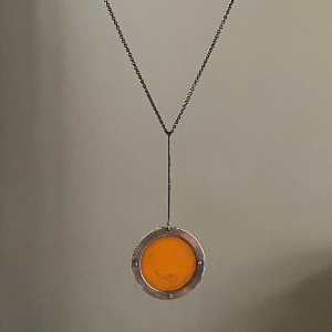 Copper and Found Object Pendant